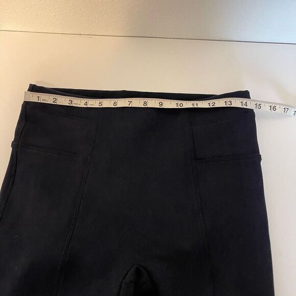 Spanx Faux Suede Navy Leggings Size Large - Picture 9 of 12